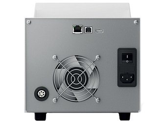 Ultrazvukový generátor GM 5000 je vybaven ventilátorem, rozhraním USB-A, USB-B a ethernet.